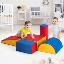 Load image into Gallery viewer, 5-Piece Set Climb Activity Play Safe Foam Blocks-Red
