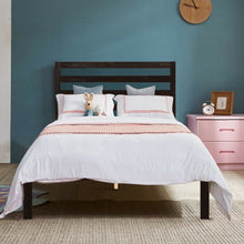 Load image into Gallery viewer, Platform Bed Twin Size Bed Frame Wood Slat Support
