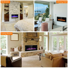 Load image into Gallery viewer, 42&quot; Recessed Ultra Thin Wall Mounted Electric Fireplace
