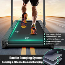 Load image into Gallery viewer, 4.75HP 2 In 1 Folding Treadmill with Remote APP Control-Black
