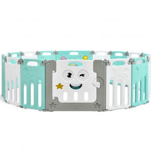 Load image into Gallery viewer, 16-Panel Foldable Baby Playpen Kids Activity Centre-Green
