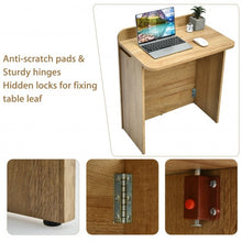 Load image into Gallery viewer, Folding Space Saving Computer/  Laptop Desk Table Workstation with Handle
