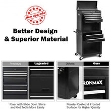 Load image into Gallery viewer, 6-Drawer Tool Chest w/ Heightening Cabinet-Black
