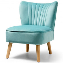 Load image into Gallery viewer, Armless Accent Chair Modern Velvet Leisure Chair-Green
