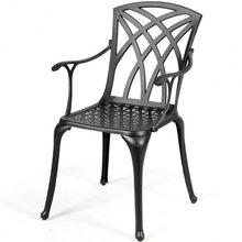 Load image into Gallery viewer, 2 Pcs Durable Aluminum Dining Chairs  Set with Armrest
