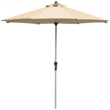 Load image into Gallery viewer, 9&#39; Patio Outdoor Market Umbrella with Aluminum Pole-Beige
