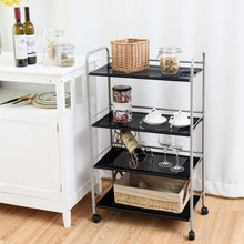 Load image into Gallery viewer, 4 Tiers Rolling Storage Cart Utility Trolley

