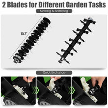 Load image into Gallery viewer, 13Amp Corded Scarifier 15” Electric Lawn Dethatcher-Green
