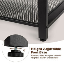 Load image into Gallery viewer, Industrial Storage Shoe Bench with Two Divided Space

