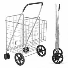 Load image into Gallery viewer, Utility Foldable Jumbo Shopping Cart
