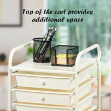 Load image into Gallery viewer, 10 Drawer Rolling Storage Cart Organizer-Yellow
