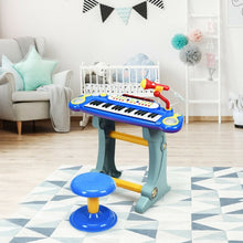 Load image into Gallery viewer, 37 Key Electronic Keyboard Kids Toy Piano-Blue
