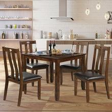 Load image into Gallery viewer, 5-Piece Wood Dining Table Set
