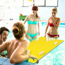 Load image into Gallery viewer, 5.5&#39; x 23.5&quot; 3-Layer Multi-Purpose Floating Beer Pong Table-Yellow
