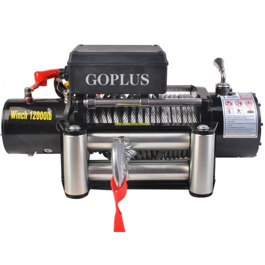 Goplus Classic 12000 lbs 12 V Electric Recovery Winch