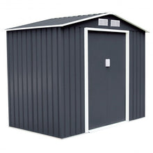 Load image into Gallery viewer, 7&#39; x 4&#39; Outdoor Garden Storage Shed Tool House with Sliding Door-Beige
