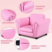 Load image into Gallery viewer, Kids Single Armrest Couch Sofa with Ottoman
