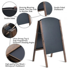 Load image into Gallery viewer, 31.5&quot; Wood A-Frame Sidewalk Signage Chalkboard
