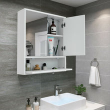 Load image into Gallery viewer, Bathroom Double Mirror Door Wall Mount Storage Wood Cabinet
