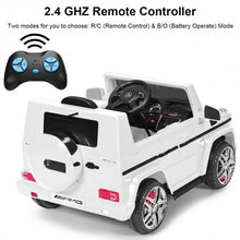 Load image into Gallery viewer, Mercedes Benz G65 Licensed Remote Control Kids Riding Car-White
