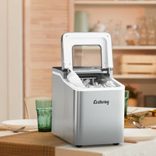 Load image into Gallery viewer, Portable Countertop Ice Maker Machine with Scoop-Silver

