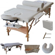 Load image into Gallery viewer, 84&quot;L Massage Table Portable Facial SPA Bed W/Sheet+Cradle Cover+2 Bolster+Hanger
