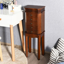 Load image into Gallery viewer, Armoire Storage Jewelry Cabinet with 5 Drawers &amp; Mirror
