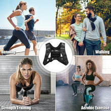 Load image into Gallery viewer, 16LBS Workout Weighted Vest with Mesh Bag Adjustable Buckle

