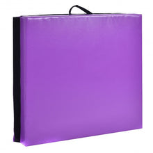 Load image into Gallery viewer, 6&#39; x 38&quot; x 4&#39;&#39; Purple Gymnastics Mat Two Folding Panel
