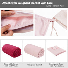 Load image into Gallery viewer, 3 Piece 7lbs Heavy Weighted Blanket-Pink
