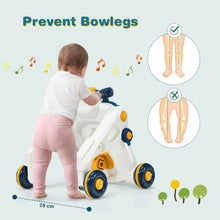 Load image into Gallery viewer, 3-in-1 Baby Sit-to-Stand Walker with Music and Lights-Blue
