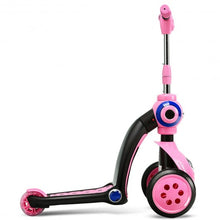 Load image into Gallery viewer, 2-in-1 Kick Scooter Balance Trike With 3 Wheel -Pink
