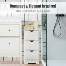 Load image into Gallery viewer, Bathroom Wooden Free Standing Storage Side Floor Cabinet Organizer-3-Tier
