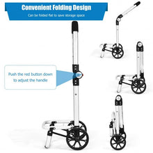 Load image into Gallery viewer, Folding Utility Shopping Trolley with Removable Bag-Blue
