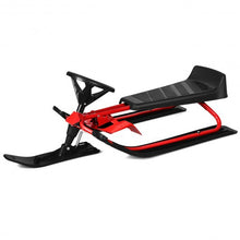 Load image into Gallery viewer, Kids Snow Sled w/ Steering Wheel &amp; Double Brakes Pull Rope
