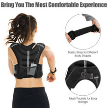 Load image into Gallery viewer, 16LBS Workout Weighted Vest with Mesh Bag Adjustable Buckle

