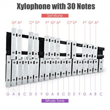 Load image into Gallery viewer, Foldable Aluminum Glockenspiel Xylophone 30 Note with Bag
