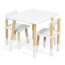 Load image into Gallery viewer, Kids Wooden Table &amp; 2 Chairs Set-White
