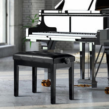 Load image into Gallery viewer, Height Adjustable PU Leather Piano Bench with Storage
