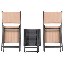 Load image into Gallery viewer, 3 pcs Folding Bistro Outdoor Table Chairs

