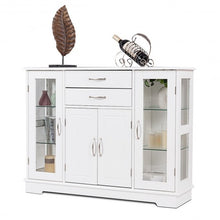 Load image into Gallery viewer, Buffet Storage Cabinet Console Cupboard with Glass Door
