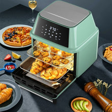 Load image into Gallery viewer, 19 QT Multi-functional Air Fryer Oven 1800W Dehydrator Rotisserie-Green
