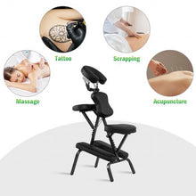 Load image into Gallery viewer, PU Leather Pad Travel Massage Chair with Carrying Bag
