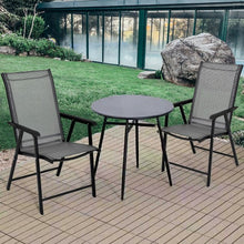 Load image into Gallery viewer, Set of 2 Outdoor Patio Folding Chairs
