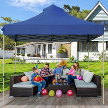 Load image into Gallery viewer, 10&#39; x 10&#39; Portable Pop Up Canopy Event Party Tent Adjustable w/Roller Bag-Blue
