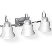 Load image into Gallery viewer, 3-Light LED Bath Vanity Light with Alabaster Glass Dimmable
