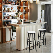 Load image into Gallery viewer, Set of 2 Pub Bistro  Dining Height Bar Stool-White
