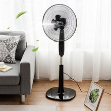 Load image into Gallery viewer, Fantask 16&quot; 3 Speed Double Blades Oscillating Pedestal Fan-Black

