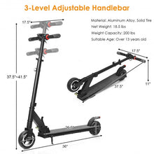 Load image into Gallery viewer, 250W Portable Folding Electric Kick Scooter Brushless Motor 6&quot; Tire
