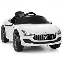Load image into Gallery viewer, 12V Remote Control Maserati Licensed Kids Ride on Car-White
